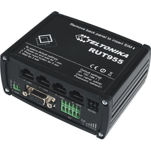 Teltonika RUT955 Ασύρματο 4G Router Wi-Fi 5 με 3 Θύρες