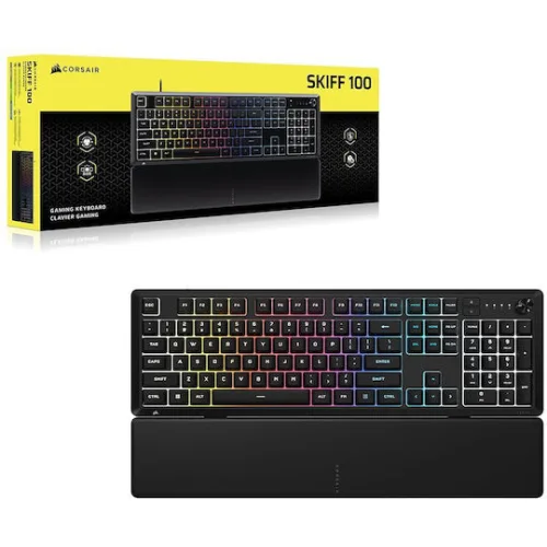 Corsair Skiff 100 Gaming Πληκτρολόγιο με RGB φωτισμό (Αγγλικό US)