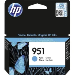 HP 951 Γνήσιο Μελάνι Εκτυπωτή InkJet Κυανό (CN050AE)