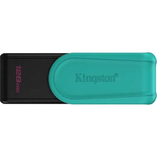 Kingston Technology DataTraveler 128GB Portable USB 3.2 Gen 1 Exodia S (Black/Turquoise)