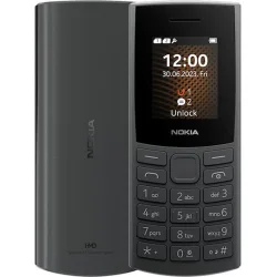 Nokia 105 4G (2024) Dual SIM Κινητό με Κουμπιά (Ελληνικό Μενού) Charcoal