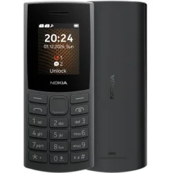 Nokia 105 4G (2024) Dual SIM Κινητό με Κουμπιά (Ελληνικό Μενού) Charcoal