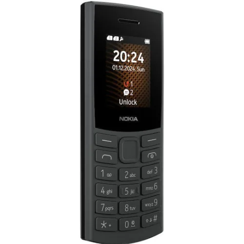 Nokia 105 4G (2024) Dual SIM Κινητό με Κουμπιά (Ελληνικό Μενού) Charcoal