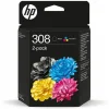 HP Μελάνι Inkjet No.308 2-Pack Black/Tri-Color (6L6S6UE) (HP6L6S6UE)