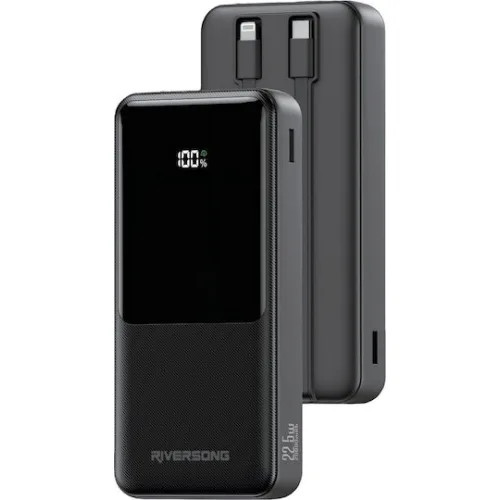 Riversong Horizon 20 Pro Power Bank 20000mAh 22.5W με Θύρα USB-A και Θύρα USB-C Μαύρο