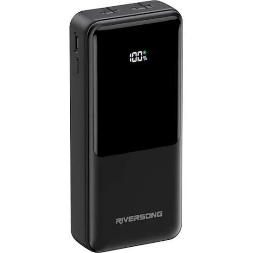 Riversong Horizon 30 Pro Power Bank 30000mAh 22.5W με Θύρα USB-A και Θύρα USB-C Μαύρο