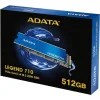 ADATA SSD M.2 NVMe PCI-E GEN3 512GB LEGEND 710 ALEG-710-512GCS, M.2 2280, NVMe PCI-E GEN3x4, READ 2400MB/s, WRITE 1600MB/s, IOPS : up to 90K/150K, 3YW.