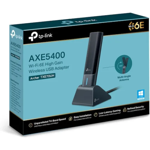 TP-Link AXE5400 Wi-Fi 6E High Gain Wireless USB Adapter (ARCHER TXE70UH) (TPARCHERTXE70UH)