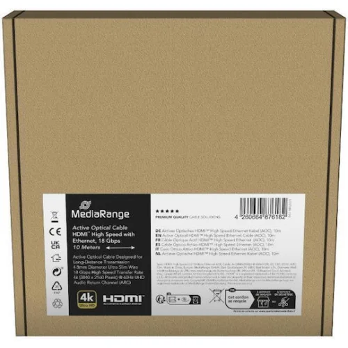 MediaRange HDMI Active Optical Cable 4K 10m (MRCS221)