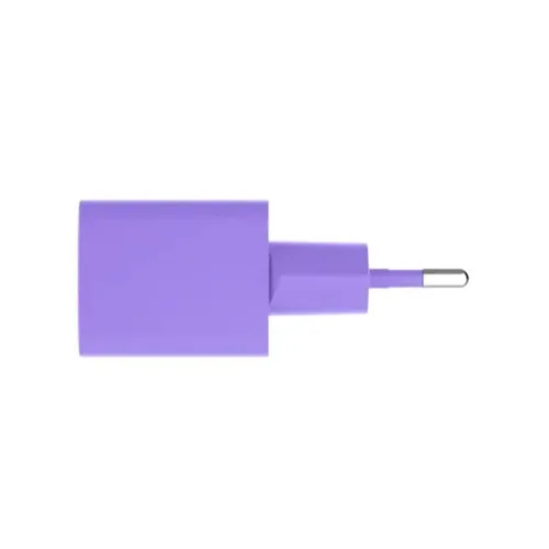 ttec SmartCharger GAN 45W PD Travel Fast Charger+ USB-C - USB-C 3A Cable Neon Purple (2SCG45CNMR) (TTEC2SCG45CNMR)