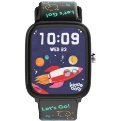 Kiddoboo 2.0 Smartwatch με Παλμογράφο (Μαύρο)