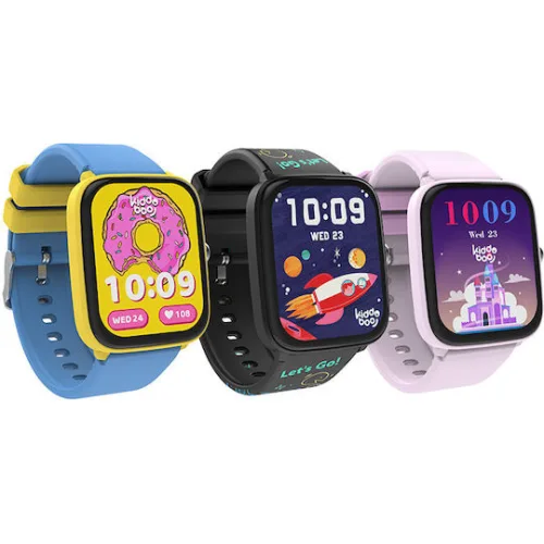 Kiddoboo 2.0 Smartwatch με Παλμογράφο (Μαύρο)