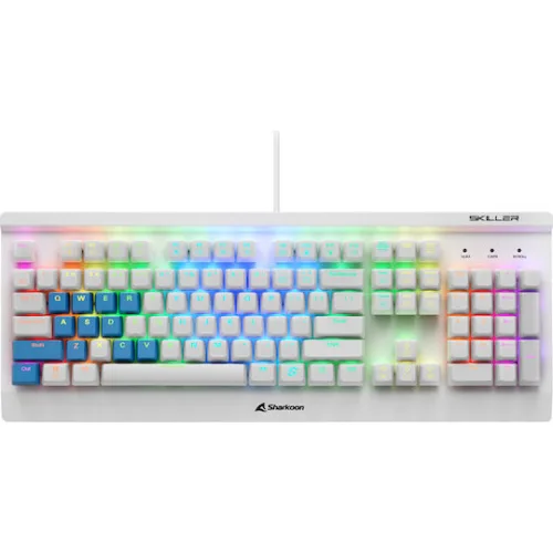 Sharkoon SKILLER SGK3 White White US-Layout Kailh Blue (32174) (SHR32174)