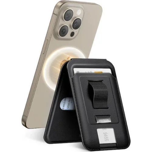 Ugreen Magnetic wallet with stand and holder function for iPhone MagSafe LP836 leather black (45166) (UGR45166)