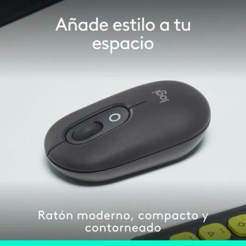 LOGITECH Mouse POP Wireless With Emoji Button Graphite
