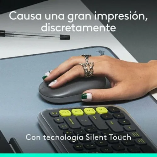 LOGITECH Mouse POP Wireless With Emoji Button Graphite