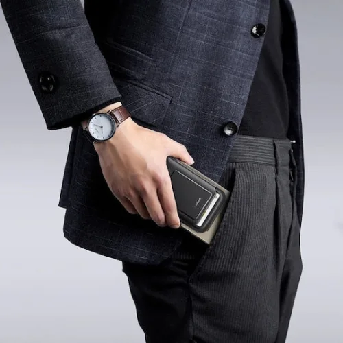 Ugreen Magnetic wallet with stand function for iPhone MagSafe LP836 leather black (45165) (UGR45165)