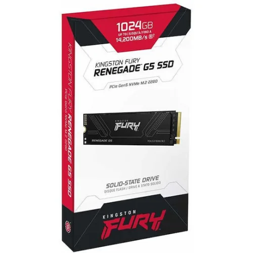 Kingston Renegade G5 1TB NVMe5.0 M.2 2280 14200/11000MB/ (SFYR2S/1T0) (KINSFYR2S-1T0)