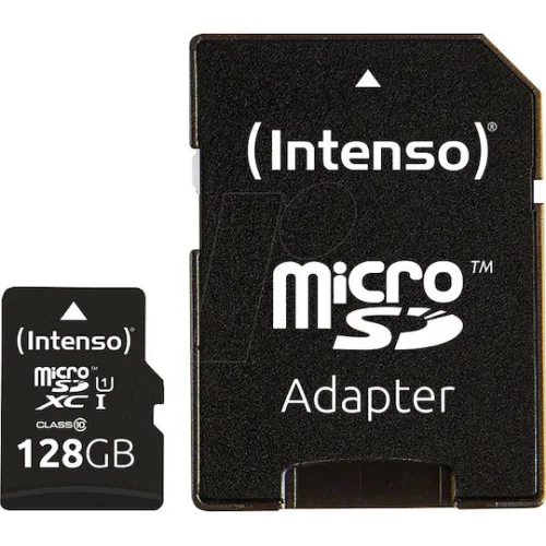 Intenso Class Performance microSDXC 128GB U1 UHS-I 90MB/s με αντάπτορα