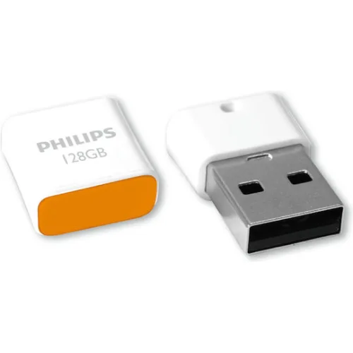 Philips Pico 128GB USB 2.0 Stick Πορτοκαλί