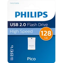 Philips Pico 128GB USB 2.0 Stick Πορτοκαλί