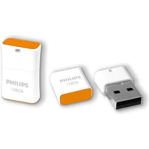 Philips Pico 128GB USB 2.0 Stick Πορτοκαλί