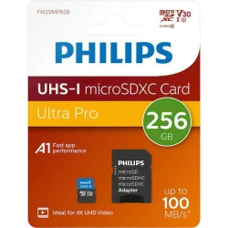 Philips Ultra Pro microSDXC 256GB U3 V30 UHS-I με αντάπτορα