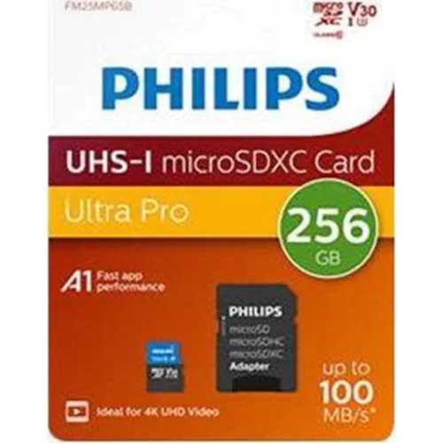 Philips Ultra Pro microSDXC 256GB U3 V30 UHS-I με αντάπτορα