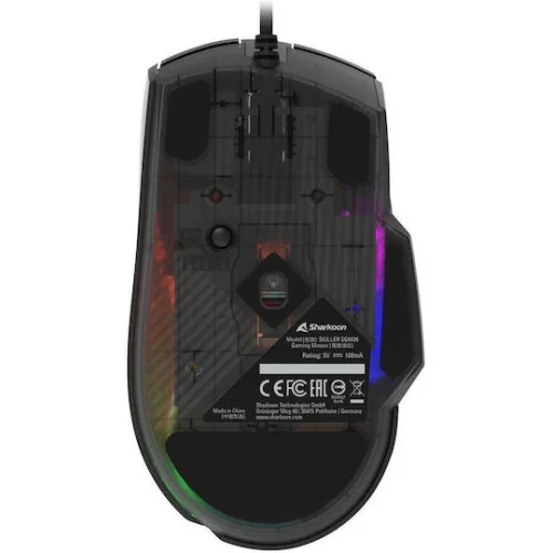 Sharkoon SGM35 RGB Gaming Ποντίκι 6400 DPI Μαύρο (SGM35BK) (SHRSGM35BK)