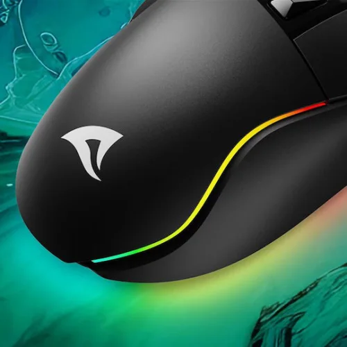 Sharkoon SGM35 RGB Gaming Ποντίκι 6400 DPI Μαύρο (SGM35BK) (SHRSGM35BK)