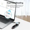 VENTION USB-C to HDMI/USB 3.0x3/SD/TF/PD Docking Station 0.15M Gray Mirrored Surface Type (TFMHB) (VENTFMHB)