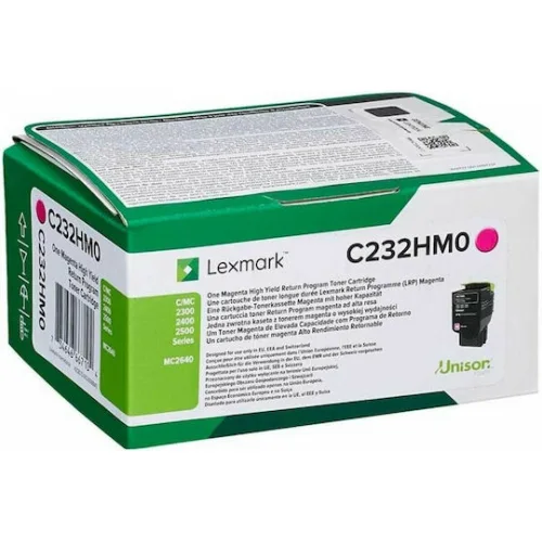 LEXMARK C/MC 2325/2425/2535/2640 TONER MAGENTA HC 2.3K (C232HM0) (LEXC232HM0)
