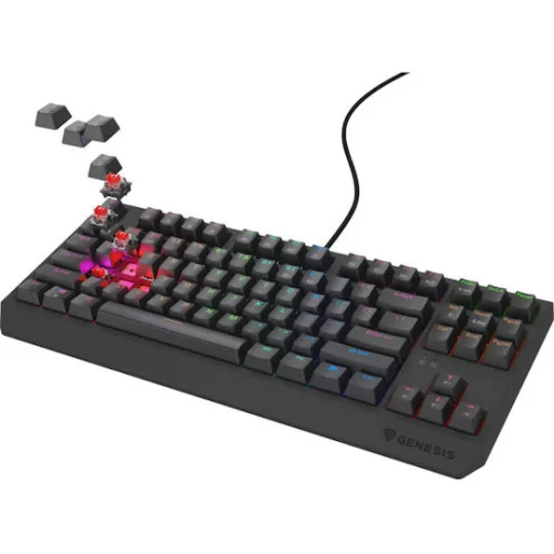 Genesis Gaming Keyboard Thor 230 Tkl Lite US  Mechanical Outemu Red Black Hot Swap (NKG-2076) (GNSNKG-2076)
