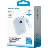 VENTION 20000mAh Power Bank (USB-C + USB-C/USB-C/USB-A) with Built-in USB-C to USB-C Cable 22.5W Blue LED Display Type (FKBL0-C) (VENFKBL0-C)