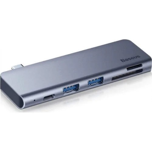 Baseus Harmonica Hub 3 Θυρών USB 3.0 με σύνδεση USB-C ΓκριΚωδικός: CAHUB-K0G