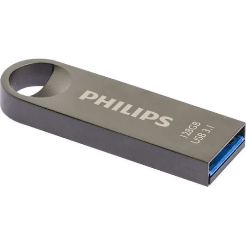 Philips Moon 128GB USB 3.1 Stick Ασημί (FM12FD165B/00) (PHIFM12FD165B-00)