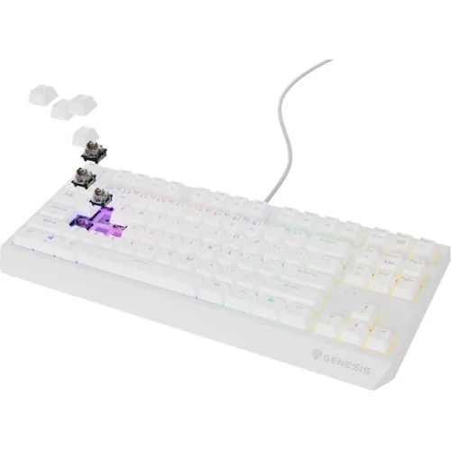 Genesis Gaming Keyboard Thor 230 Tkl US RGB Mechanical Outemu Brown White Hot Swap (NKG-2080) (GNSNKG-2080)