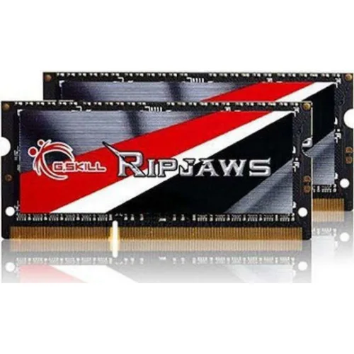 G.Skill Ripjaws DDR3 16GB RAM με 2x8GB Modules και Ταχύτητα 1600 για Laptop (F3-1600C9D-16GRSL)