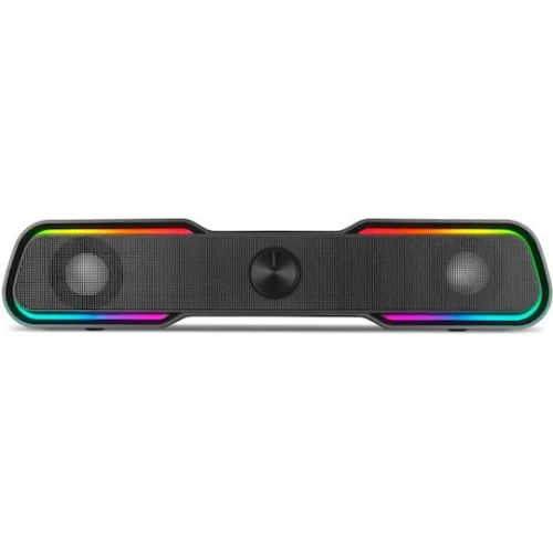 Sven 450 Ασύρματα Ηχεία Υπολογιστή 2.0 με RGB Φωτισμό και Bluetooth Ισχύος 10W Μαύρα