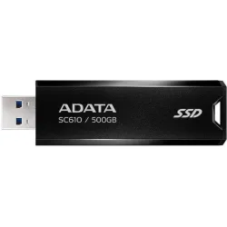 Adata SSD External SC610 500GB USB3.2a Gen2 Black (SC610-500G-CBK/RD) (ADASC610-500G-CBK-RD)