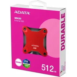 Adata SSD External SD620 512g U3.2a 520/460 MB/s Red (SD620-512GCRD) (ADASD620-512GCRD)