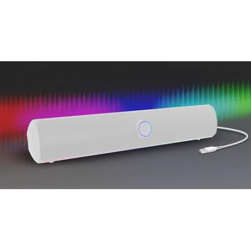 Genesis Gaming Soundbar Helium 312BT, 2.0 Bluetooth, White (NCS-2305) (GNSNCS-2305)