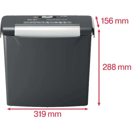 Rexel Momentum S206 Strip Paper Shredder (2104568EU) (REX2104568EU)