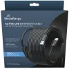 MediaRange Active USB Extension Cable, 2x USB-A Plug to 1x USB-A Socket, 1x Repeater, USB 3.0, 5 Gbps Data Transfer Rate, 10m, Black (MRCS243)