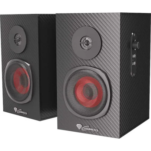 Genesis Gaming Speakers Helium 200, 2.0 Black. Wood (NCS-1305) (GNSNCS-1305)