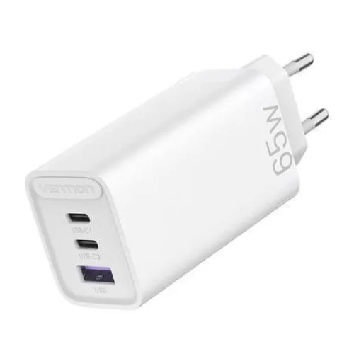 Vention Φορτιστής Χωρίς Καλώδιο GaN 30W Power Delivery Λευκός (FEDW0-EU)