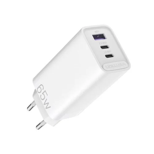 Vention Φορτιστής Χωρίς Καλώδιο GaN 30W Power Delivery Λευκός (FEDW0-EU)