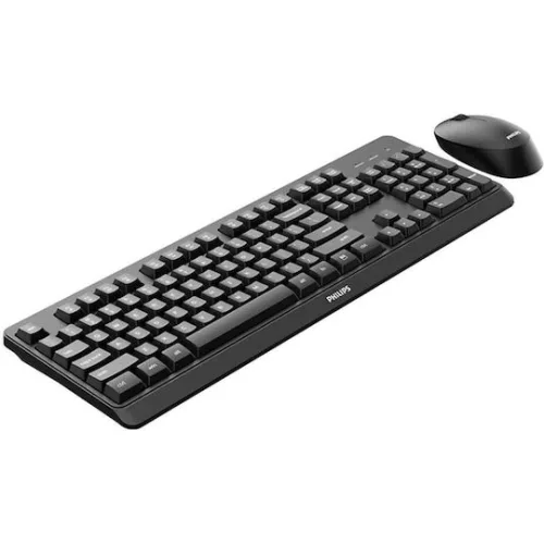 Philips Σετ Πληκτρολόγιο & Ποντίκι Αγγλικό US (SPT6307BL) (PHISPT6307BL)