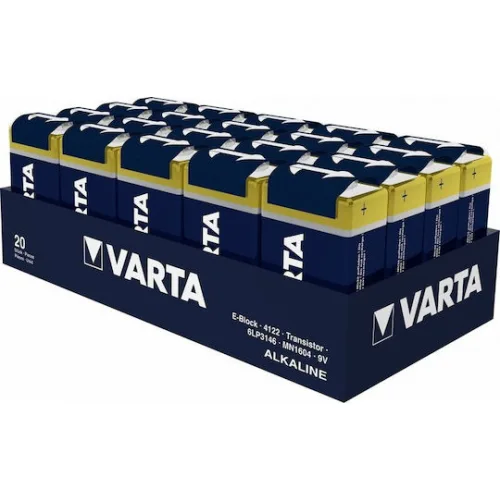 Varta Industrial PRO 6LR61/9V 4022 (tray) 20x Alkaline Battery  (VART12033)