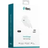 TTEC Φορτιστής Χωρίς Καλώδιο GaN με Θύρα USB-C 45W Power Delivery Λευκός (SmartCharger)